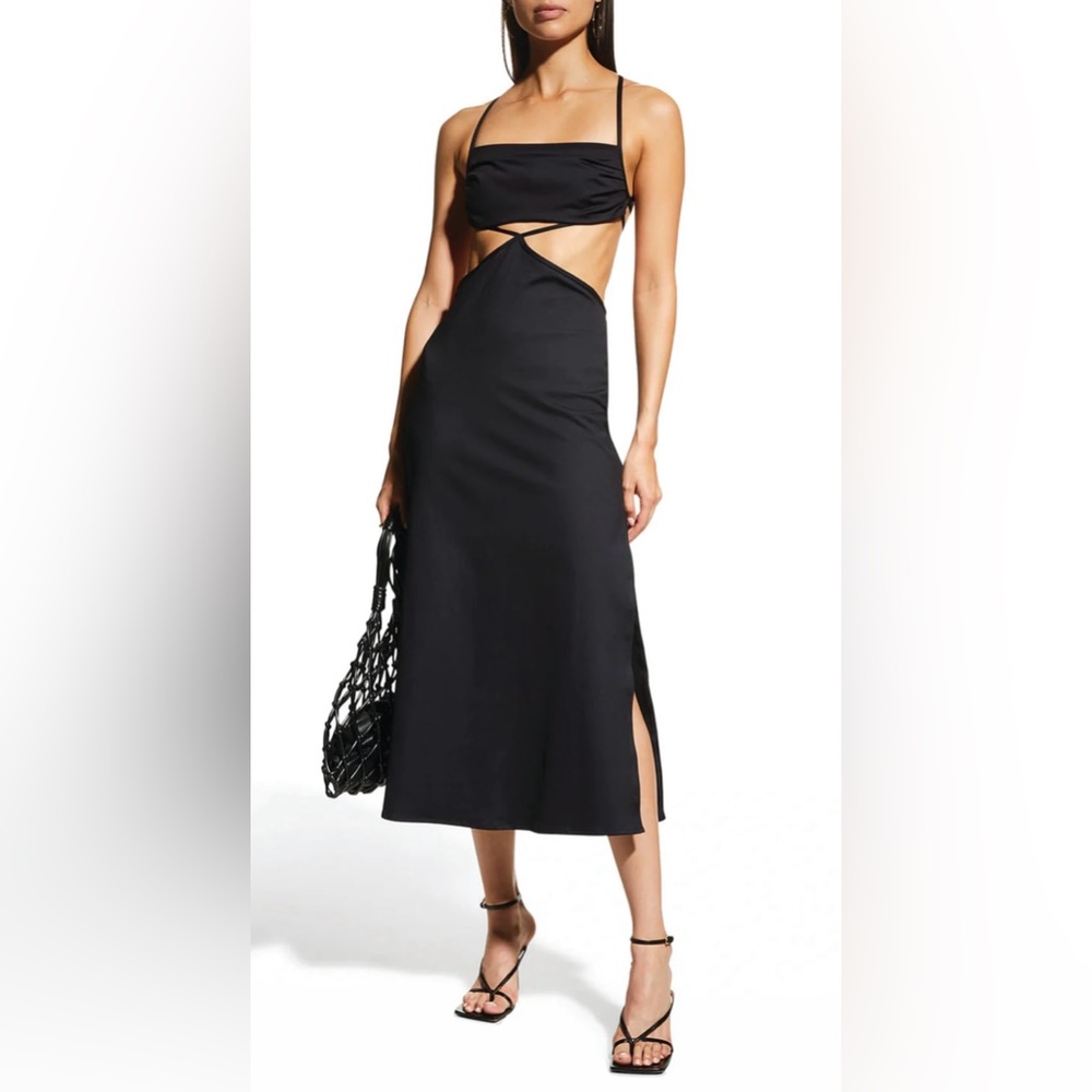 Black strappy dress